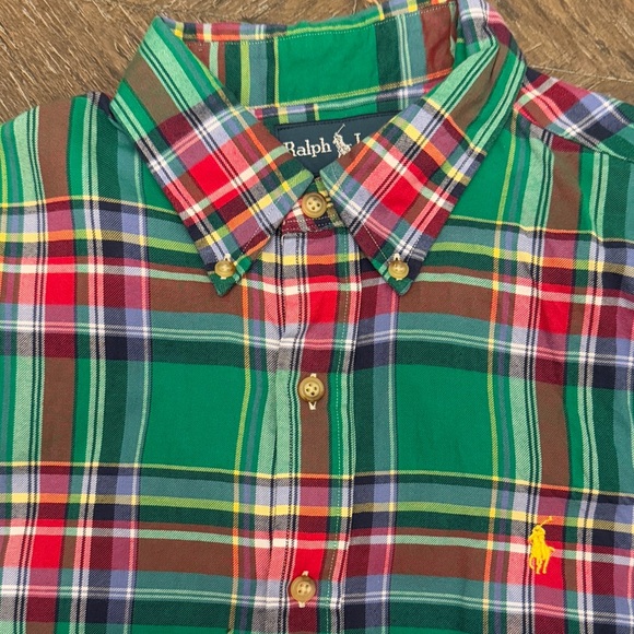 Ralph Lauren Vibrant Plaid Men's Shirt - Medium - Picture 6 of 6